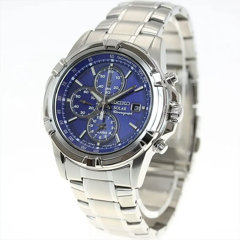 Seiko Solar Chronogrph Blue Dial Men’s Watch- SSC141P1